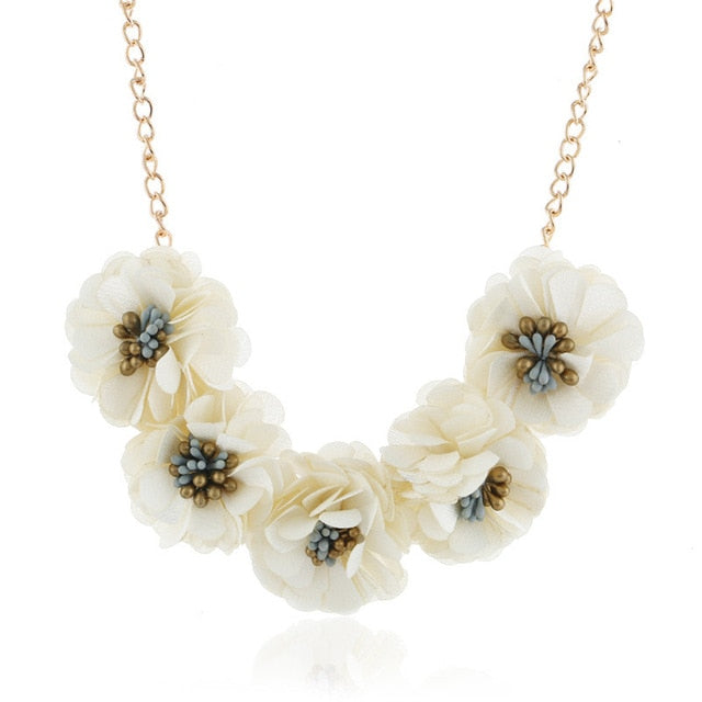 Star Jewelry Cloth Flower Choker - Women's Accessories