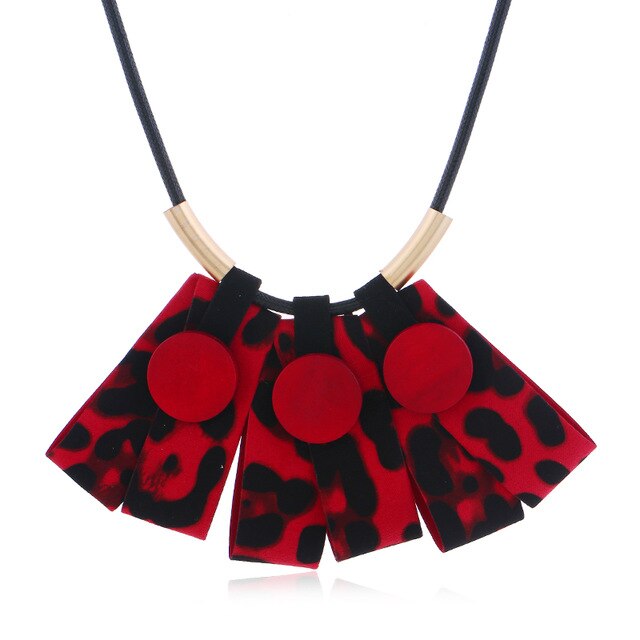 Star Jewelry Leopard Geometric Choker - Women's Accessories