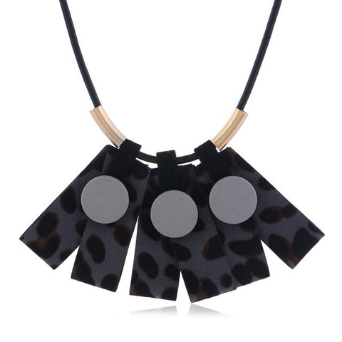 Star Jewelry Leopard Geometric Choker - Women's Accessories